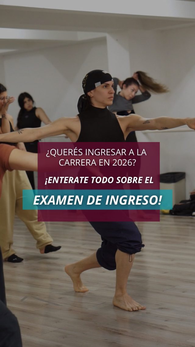 ¿Soñás con vivir de la danza? 
Es tu momento para sumarte a la Carrera👇
✨ En 2026 formate como:
✔️ Bailarín Profesional, Coreógrafo y/o Profesor
✔️ Intérprete en Danza

📅 Examen de ingreso:
🔴 Presencial turno noche: Mar 25/11 – Sede Caballito
💻 Online: Mar 25/11 – Vía Zoom
🔴 Presencial turno mañana: Mié 26/11 – Sede Caballito

👉 ¿Qué esperás para dar el primer paso?

📩 Escribinos y reservá tu lugar.