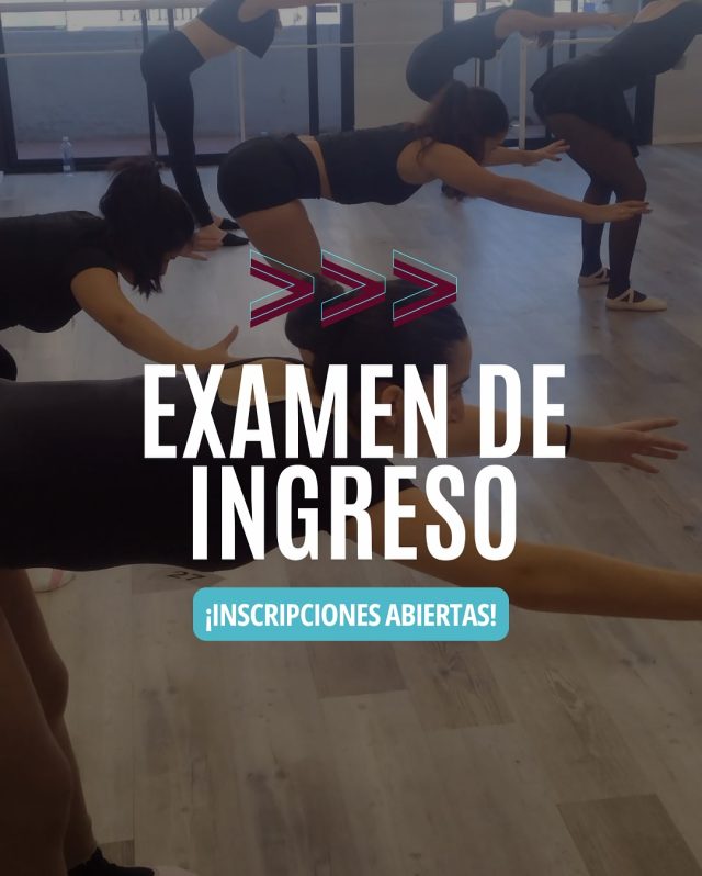 💥 Este es tu momento! Falta muy poco para el examen de ingreso ✨💃 

Sumate a nuestras formaciones y empezá a construir tu camino en la danza

¿Cuándo es el examen 👇🏼?

📍 Presencial - turno mañana: lunes 31/03 
📍 Presencial - turno noche: lunes 31/03 
💻 Online - turno mañana: martes 1/04 

📩 No te quedes afuera! Escribinos y asegurá tu lugar 💬