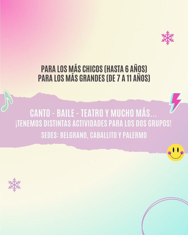 ¿No sabes que hacer en las vacaciones de Invierno? ❄️
🎉 Tenemos el mejor programa 🎉

¿Qué sede te queda mejor? 
📍Palermo 
📍Belgrano 
📍Caballito

👉🏼¡Qué esperás escribinos! 👈🏼

#ReinaReech#EscueladeDanza #vacacionesdeInvierno#Cantar 
#Bailar #Actuar #TikTok #Palermo #Belgrano #Caballito