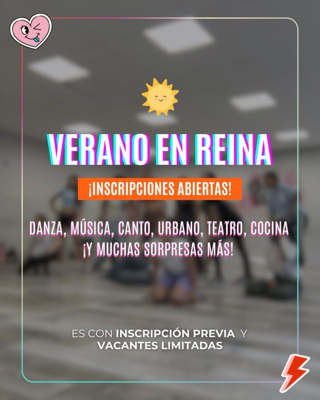 ¿Estás buscando actividades para estas vacaciones ☀️?

¡Nuestros Talleres de verano son la solución!

Grupos:
✅ Hasta 6 años 
✅ De 7 a 11 años 

Este verano, pasalo EN REINA 🤩

Inscripciones abiertas 📱