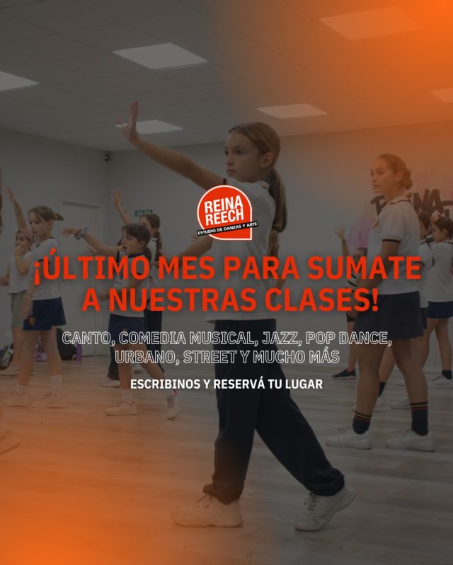 ¡Todavía estás a tiempo de ser parte ✨! 
Este es el último mes para sumarte a nuestras clases 💃

🎶 Canto
🎭 Comedia Musical
🩰 Jazz
🩷Pop Dance
💥Urbano
… ¡y mucho más!

📍Belgrano, Caballito y Palermo

📩 Escribinos y reservá tu lugar hoy.

👉 No te quedes afuera de vivir la experiencia de nuestras muestras de fin de año
