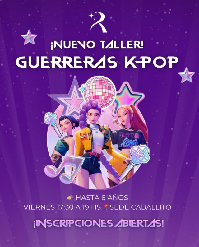 ✨💥 ¡Nuevo Taller GUERRERAS K-POP! 💥✨

Un espacio para que se expresen, bailen y se diviertan en el universo del K-pop 🌈
Movimiento, música y juegos pensados especialmente para su edad 💜🎶

➡️ Hasta 6 años
🗓 Febrero | Viernes de 17:30 a 19 hs
📍 Sede Caballito

✨ ¡Sumate al taller! ✨