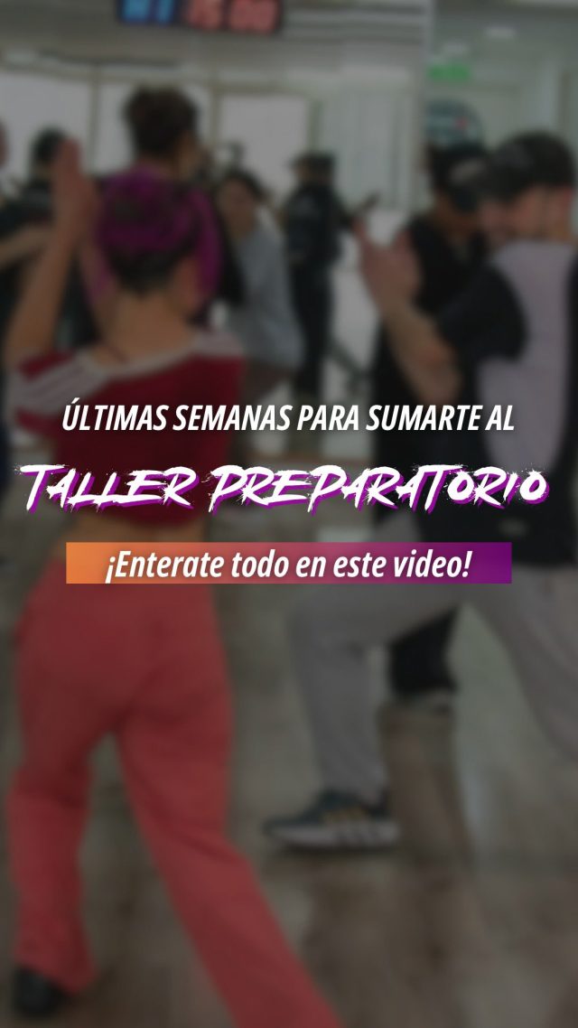 Hoy @nahuellegui director de la Formación te cuenta todo sobre 
👉🏼 El Taller Preparatorio de TEMPO

ÚLTIMOS DÍAS PARA SUMARTE ‼️

📌 Dos clases por día: ✨ Coreografía ✨ Técnica (Hip Hop, Dancehall, Afro Moderno, House, Popping, Locking, Freestyle)

📅 Octubre / Noviembre 📍 2 veces por semana 
¿Qué estás esperando para anotarte? Pedinos info 📱
