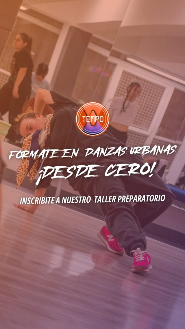 ¿Querés empezar a bailar urbano pero no sabés por dónde arrancar?

💥 En TEMPO tenemos el Taller Preparatorio:
👉🏼 Clases de coreografía + técnica (Hip Hop, Dancehall, House y más).
📅 Octubre / Noviembre – 2 veces por semana.
⚡ Cupos limitados.

¡Arrancá tu formación en danzas urbanas desde cero 🚀!

¿Qué estás esperando para sumarte 📱?