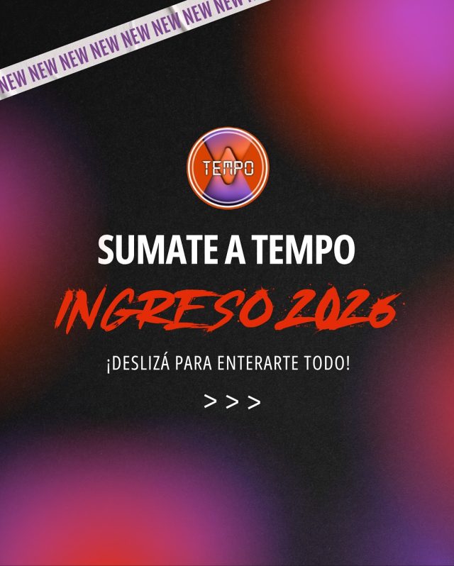 ✨ AUDICIÓN TEMPO 2026 ✨
¡Deslizá y enterate TODO 💥!
 📍 Sede Caballito – 1 de diciembre

Durante la audición se evaluará: • Comprensión corporal y coordinación • Conexión musical • Familiaridad con el formato de clase • Ejecución coreográfica
 💬 Consultanos para inscribirte o recibir más info